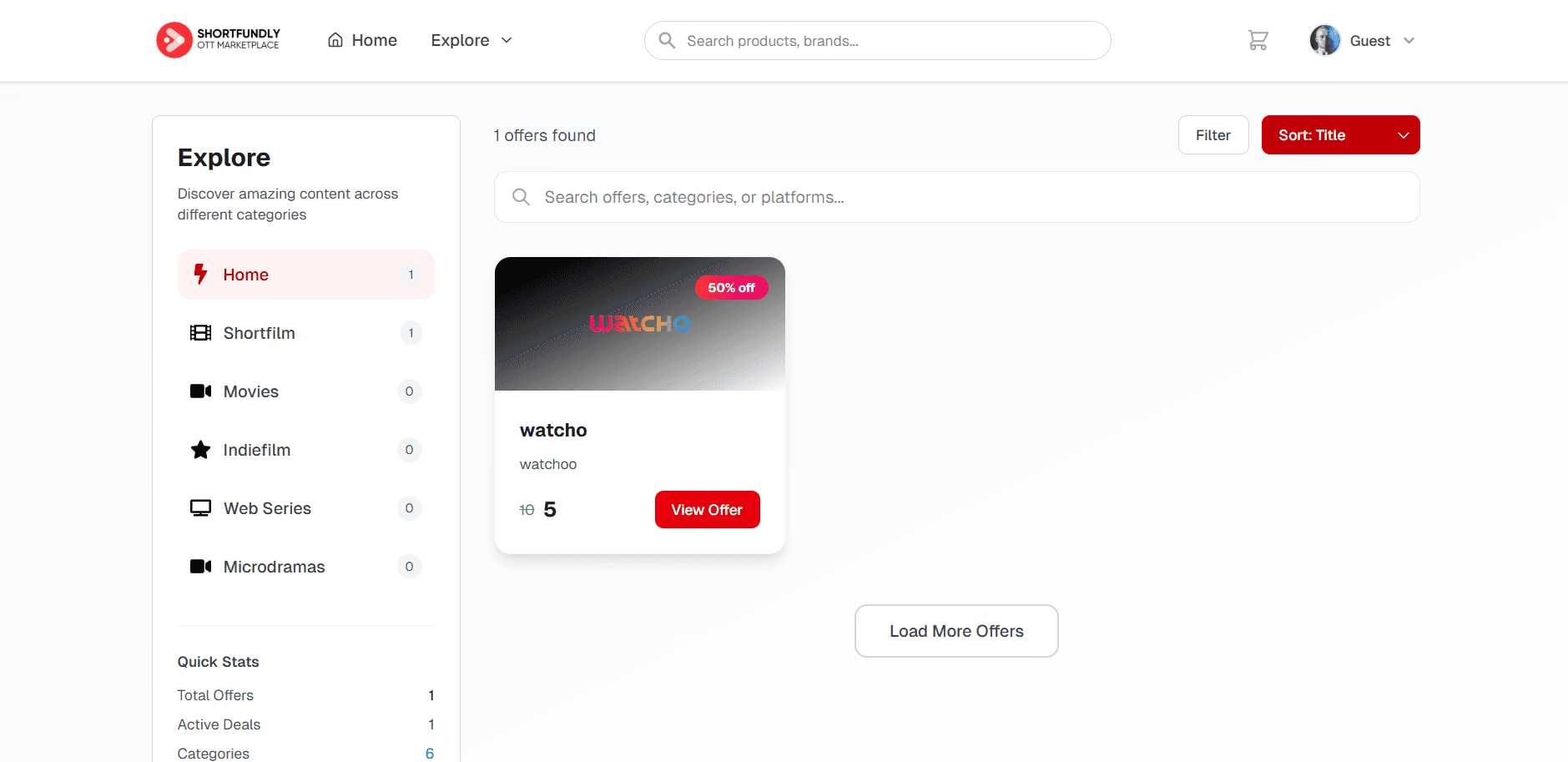 Hub screenshot