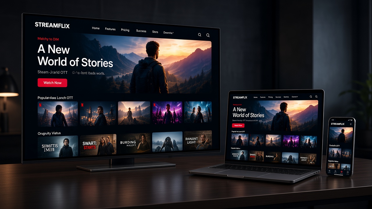 Shortfundly OTT SaaS on TV and mobile