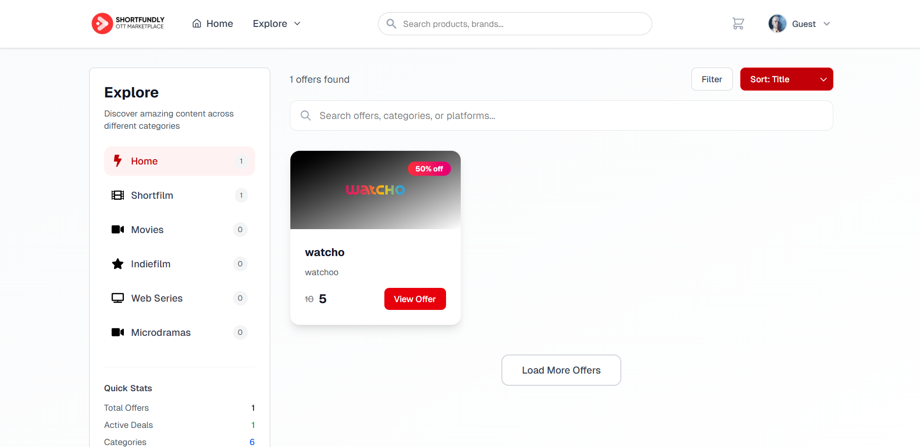 Hub screenshot